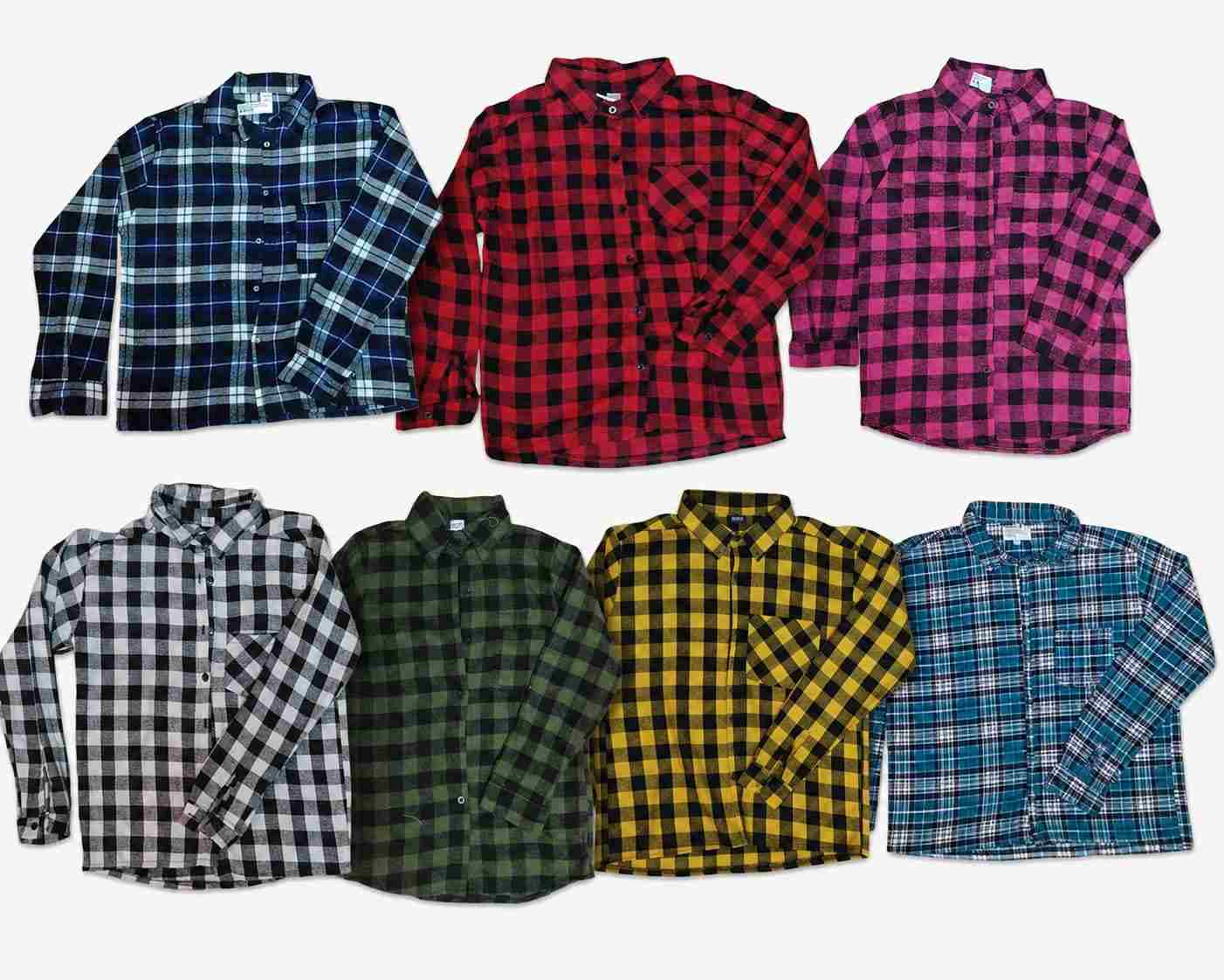 CAMISA XADREZ FLANELADA ADULTO